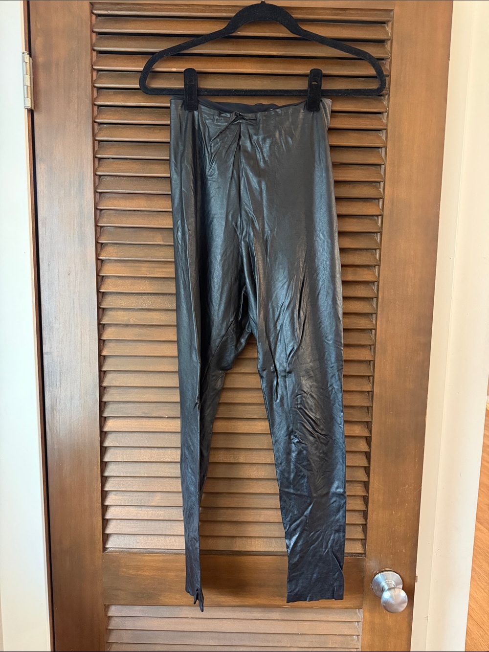 Commando Black Faux Leather Women’s Leggings